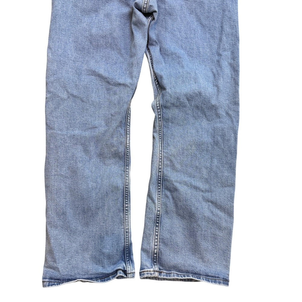Wrangler Relaxed Bootcut Jeans Mens 36X29 LightWash Denim Western Cowboy Classic - Picture 8 of 12